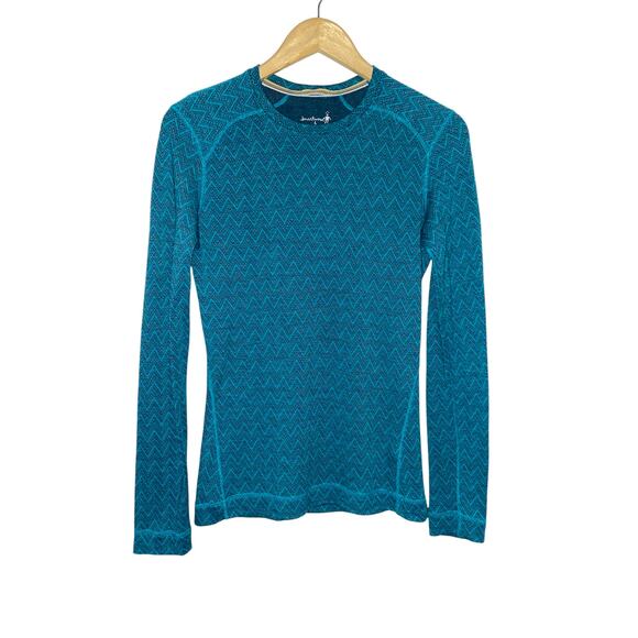 Smartwool Women's NTS 250 Merino Wool Pattern Crew Base Layer - Picture 2 of 7